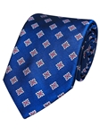 Blue Woven Neat Silk Fine Men Tie | Gitman Bros. Ties Collection | Sam's Tailoring Fine Men Clothing