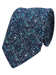 Teal Printed Donegal Wool Tie | Gitman Bros. Ties Collection | Sam's Tailoring Fine Men Clothing