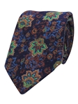 Purple Printed Floral Wool Men's Tie | Gitman Bros. Ties Collection | Sam's Tailoring Fine Men Clothing