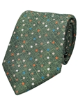Green Printed Neat Men's Silk Tie | Gitman Bros. Ties Collection | Sam's Tailoring Fine Men Clothing