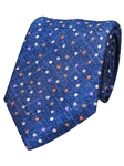 Blue Printed Neat Men's Silk Tie | Gitman Bros. Ties Collection | Sam's Tailoring Fine Men Clothing