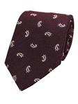 Burgundy Woven Grenadine Pine Tie | Gitman Ties Collection | Sam's Tailoring Fine Men Clothing
