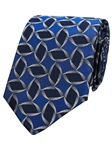Blue Woven Neat Silk Fine Men Tie | Gitman Ties Collection | Sam's Tailoring Fine Men Clothing