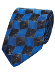 Blue & Black Woven Neat Silk Tie | Gitman Ties Collection | Sam's Tailoring Fine Men Clothing