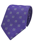 Purple Printed Neat Silk Men's Tie | Gitman Ties Collection | Sam's Tailoring Fine Men Clothing