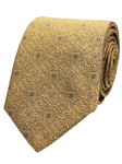 Gold Woven Neat Printed Silk Tie | Gitman Ties Collection | Sam's Tailoring Fine Men Clothing