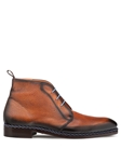 Cognac Conqueror Deerskin Leather Men's Demi Boot | Mezlan Men's Boots Collection | Sam's Tailoring Fine Men's Clothing