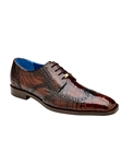 Antique Brown Genuine American Alligator Santo Shoe | Belvedere Dress Shoes Collection | Sam's Tailoring Fine Men's Clothing