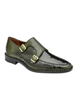 Antique Forest Ostrich Leg Valiente Monk Strap Shoe | Belvedere Dress Shoes Collection | Sam's Tailoring Fine Men's Clothing