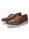 Loden Full Grain Leather Soft Air Insole Boat Shoe | Mephisto Boat Shoes | Sam's Tailoring Fine Men's Clothing