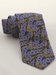 IKE Behar Charcoal with Floral Design Silk Tie 200111 - Fall 2014 Collection Neckwear | Sam's Tailoring Fine Men's Clothing
