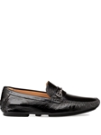 Black Patent Bit Driver Men's Slip On Shoe | Mezlan Slip Ons Collection | Sam's Tailoring Fine Men's Clothing