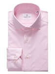 Pink Solid Modern 4Flex Stretch Knit Dress Shirt | Emanuel Berg Dress Shirts | Sam's Tailoring Fine Men's Clothing