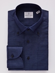 Navy Elevated Lightweight Twill Men's Shirt | Emanuel Berg Shirts Collection | Sam's Tailoring Fine Men Clothing