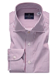 Red Extra Fine Poplin Premium Luxury Dress Shirt | Emanuel Berg Shirts Collection | Sam's Tailoring Fine Men Clothing