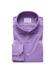 Purple Long Sleeve Stretch Knit Men's Shirt | Emanuel Berg Shirts Collection | Sam's Tailoring Fine Men Clothing