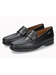 Black Full Grain Leather Soft Air Men's Slip On | Mephisto Men's Shoes Collection  | Sam's Tailoring Fine Men Clothing