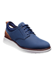 Navy Hybrid Leather Men's Lace Ups Shoe | Samuel Hubbard Shoes Collection | Sam's Tailoring Fine Men Clothing