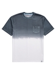 Black Short Sleeve Dip-Dyed Men T-Shirt | Stone Rose Polos Collection | Sam's Tailoring Fine Men Clothing