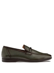 Olive Marinelli Deer Ornament Men's Slip On Shoe | Mezlan Slip On's Collection | Sam's Tailoring Fine Men's Clothing