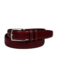 Black Cherry Genuine American Bison Leather Belt | Torino Leather Cool Casual Belts Collection | Sam's Tailoring Fine Men's Clothing