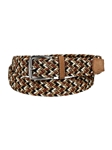 Sunset Tan Italian Woven Rayon Stretch Suede Tabs Casual Belt | Torino Leather Resort Casual Belts Collection | Sam's Tailoring Fine Men's Clothing