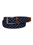Black & Blue Multi Italian Woven Rayon Stretch Taurus Tabs Casual Belt | Torino Leather Resort Casual Belts Collection | Sam's Tailoring Fine Men's Clothing