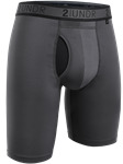Charcoal Sport Shift 9" Long Leg Underwear | 2Undr 9" Long Leg Athletic Underwear | Sam's Tailoring Fine Men's Clothing