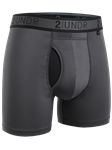 Charcoal Sport Shift 6" Boxer Brief Underwear | 2Undr 6" Boxer Brief Underwear | Sam's Tailoring Fine Men's Clothing