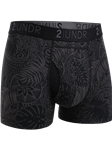 Coastal Black Swing Shift 3" Trunk Underwear | 2Undr 3" Trunk Underwear | Sam's Tailoring Fine Men's Clothing