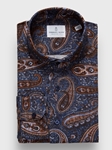 Dark Blue Premium Quality Jersey Knit Casual Shirt| Emanuel Berg Casual Shirts Collection | Sam's Tailoring Fine Men's Clothing