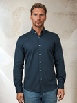 Dark Navy Legacy Nova Long Sleeve Shirt | Stone Rose Shirts Collection | Sam's Tailoring Fine Men Clothing