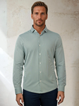 Dark Green Estate Microstripe Apex Men'S Shirt | Stone Rose Shirts Collection | Sam's Tailoring Fine Men Clothing