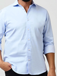 Light Blue Heritage Monarch Men'S Long Sleeve Shirt | Stone Rose Shirts Collection | Sam's Tailoring Fine Men Clothing