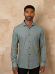 Grey Origin Comfort Stretch Men'S Long Sleeve Shirt | Stone Rose Shirts Collection | Sam's Tailoring Fine Men Clothing