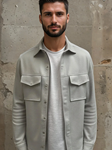 Light Grey Stretch Twill Studio Men'S Jacket | Stone Rose Jackets Collection | Sam's Tailoring Fine Men Clothing