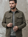 Dark Green Stretch Twill Studio Men'S Jacket | Stone Rose Jackets Collection | Sam's Tailoring Fine Men Clothing