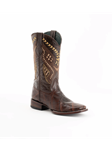 Chocolate Alligator Print Jesse Classic Men Boot | Ferrini Men's Boots | Sam's Tailoring Fine Men Clothing