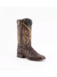 Chocolate Pirarucu Print Bronco Men's Boot | Ferrini Men's Boots | Sam's Tailoring Fine Men Clothing