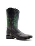 Black Square Toe Prints Dragon Men Boot | Ferrini Men's Boots | Sam's Tailoring Fine Men Clothing