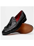 Black Genuine Ostrich Quill Men's Tassel Loafer | Marco Di Milano Loafers Collection | Sam's Tailoring Fine Men's Clothing