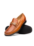 Honey Genuine Lizard & Smooth Calfskin Loafer | Marco Di Milano Loafers Collection | Sam's Tailoring Fine Men's Clothing