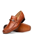 Cognac Fully Genuine Lizard Men's Loafer | Marco Di Milano Loafers Collection | Sam's Tailoring Fine Men's Clothing