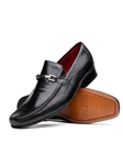Black Fully Genuine Lizard Men's Loafer | Marco Di Milano Loafers Collection | Sam's Tailoring Fine Men's Clothing