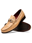 Orix Genuine Ostrich Moc Toe Vamp Slip On | Marco Di Milano Loafers Collection | Sam's Tailoring Fine Men's Clothing