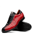 Blackcherry Alligator Leather Handpainted Sneaker | Marco Di Milano Sneakers Collection | Sam's Tailoring Fine Men's Clothing