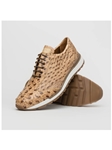 Antique Orix Genuine Ostrich Quill Men's Sneaker | Marco Di Milano Sneakers Collection | Sam's Tailoring Fine Men's Clothing