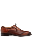 Cognac Nord Wing Tip Men's Lace Up Oxford | Mezlan Lace Up Collection | Sam's Tailoring Fine Men's Clothing