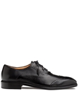 Black Nord Wing Tip Men's Lace Up Oxford | Mezlan Lace Up Collection | Sam's Tailoring Fine Men's Clothing