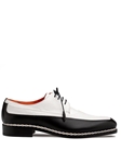 Black/White Muro Two Tone Men's Derby Shoe | Mezlan Lace Up Collection | Sam's Tailoring Fine Men's Clothing